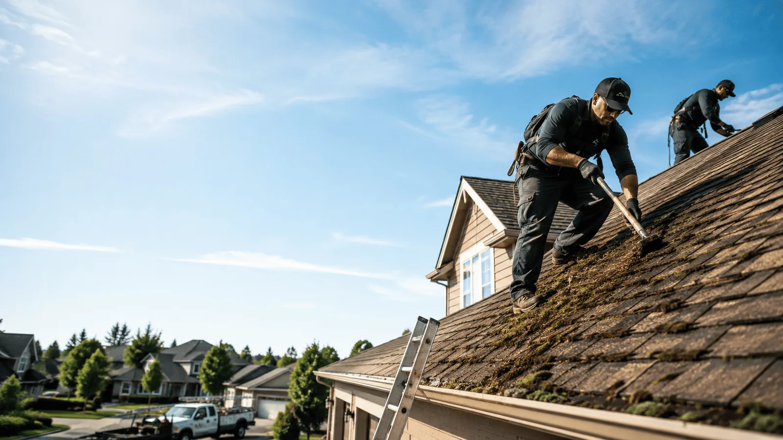 Roof Moss Removal in Rush Center, KS near me